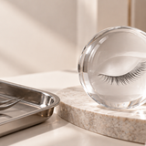 Lash tools arranged for professional ocular safety.