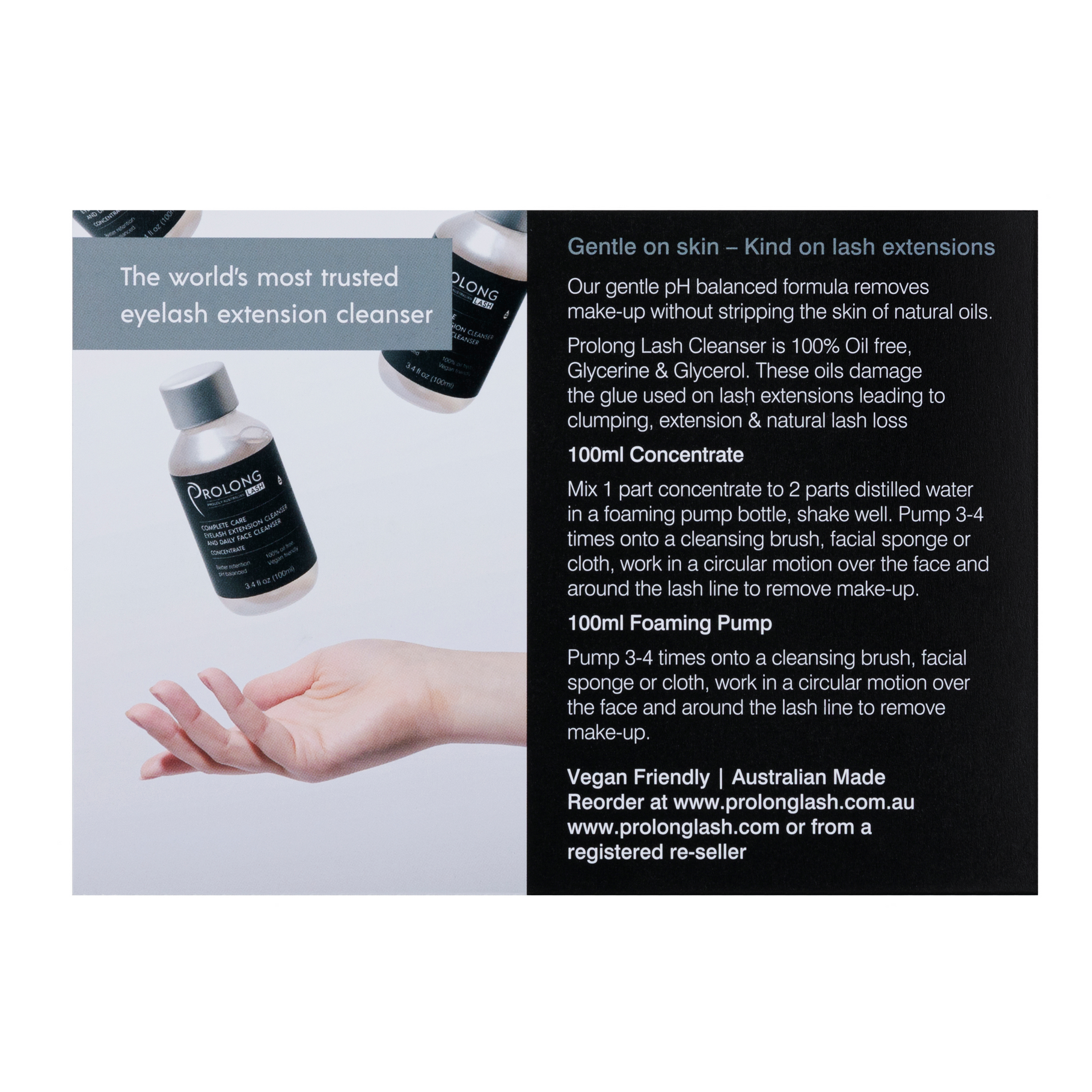 Client Aftercare Cards - Cleanser Concentrate x 5 Cards