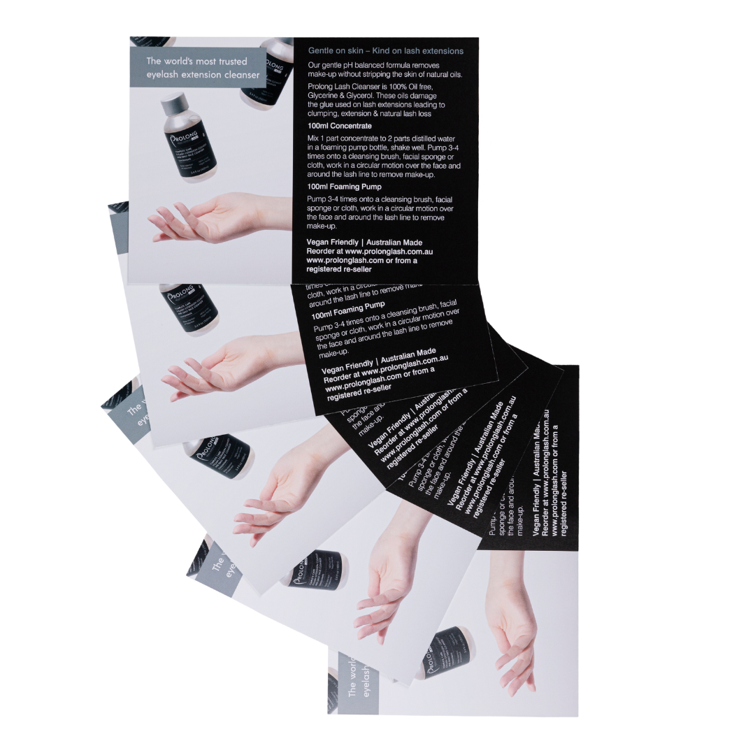 Buy Bulk & Save - Client Aftercare Cards - Cleanser Concentrate