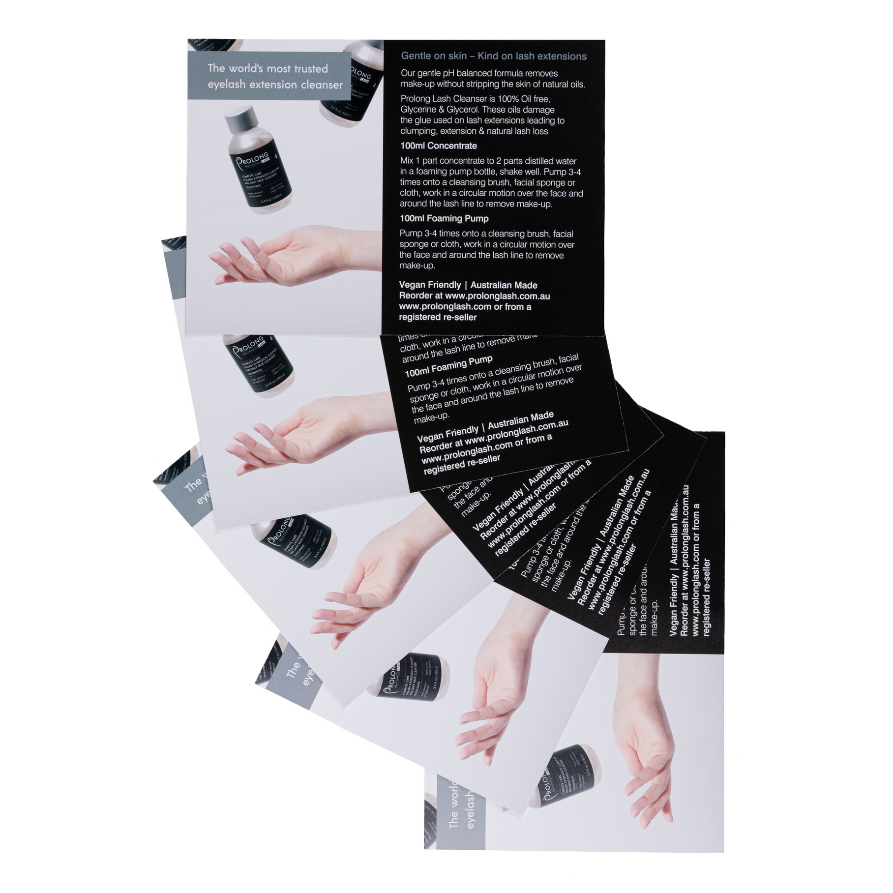 Client Aftercare Cards - Cleanser Concentrate x 5 Cards