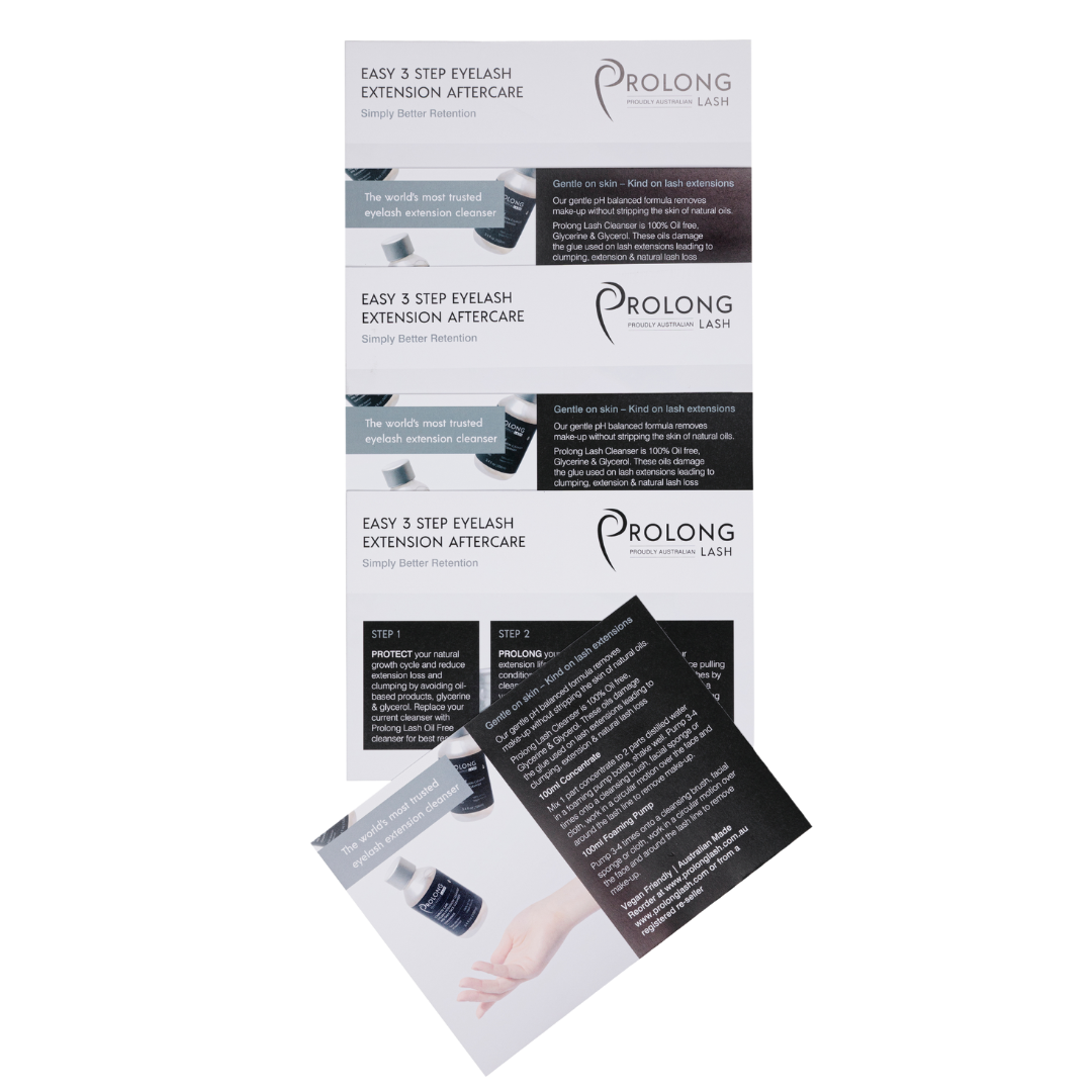 Client Aftercare Cards - Cleanser Concentrate x 5 Cards