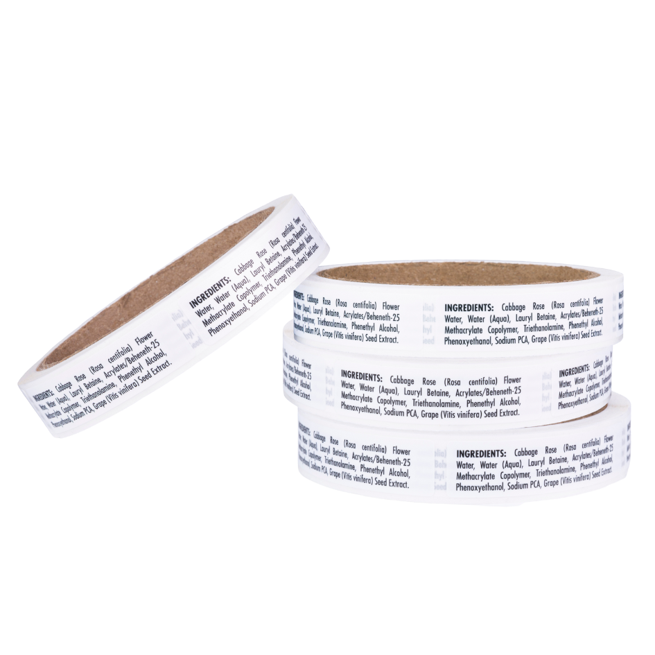 Cleanser Ingredient Labels (200 labels)