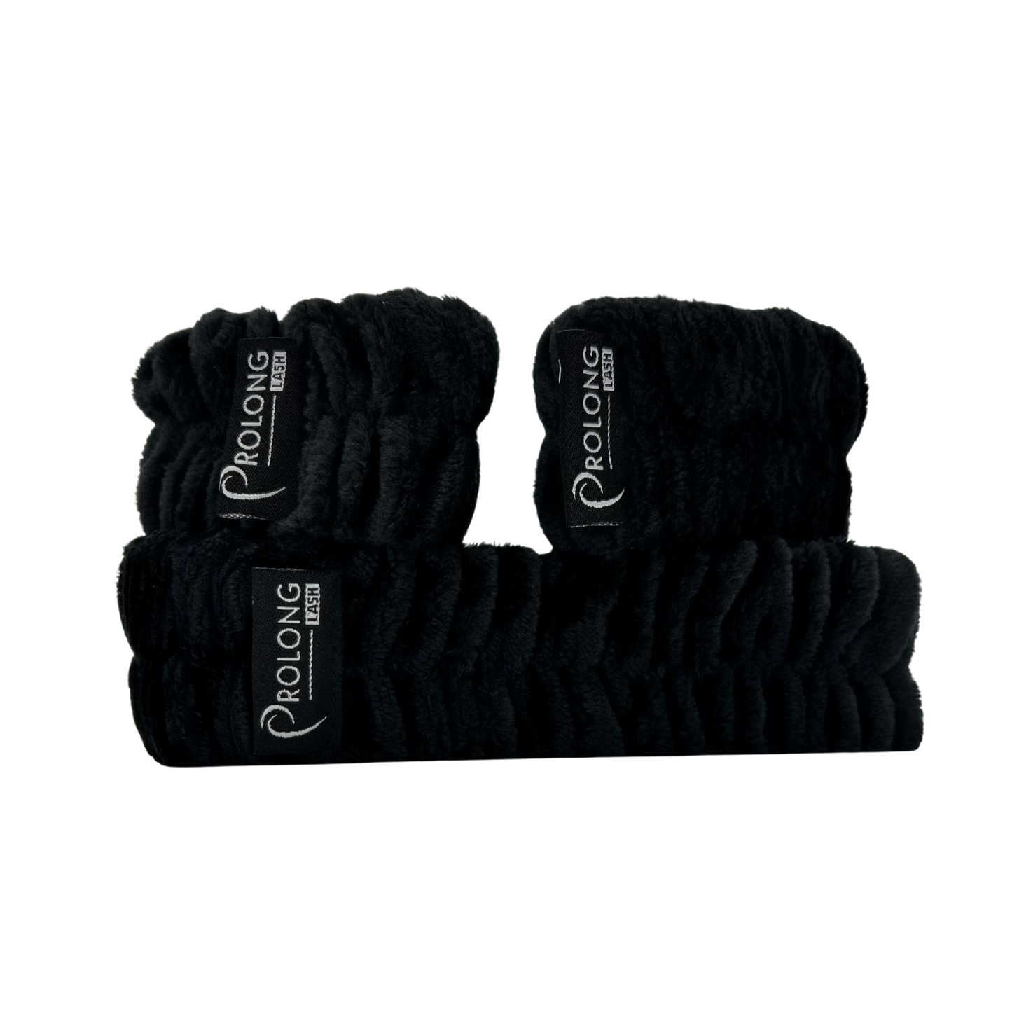 Lash Cleansing Headband and Wrist Towel Band Set