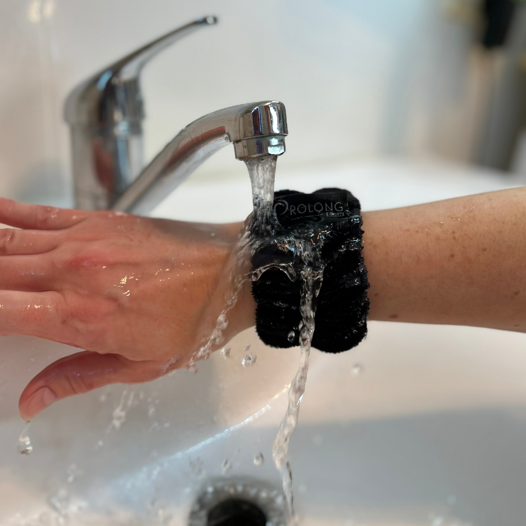 Lash Cleansing Headband and Wrist Towel Band Set