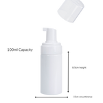 Empty Foaming Pump Bottles 100ml - White