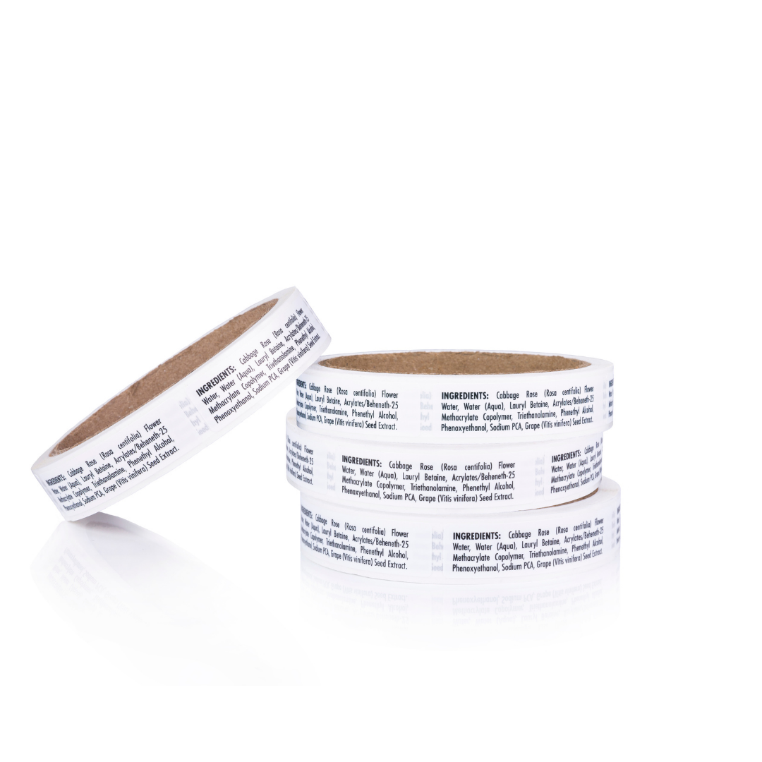 BUY BULK & SAVE - CLEANSER INGREDIENT LABELS (200 labels)