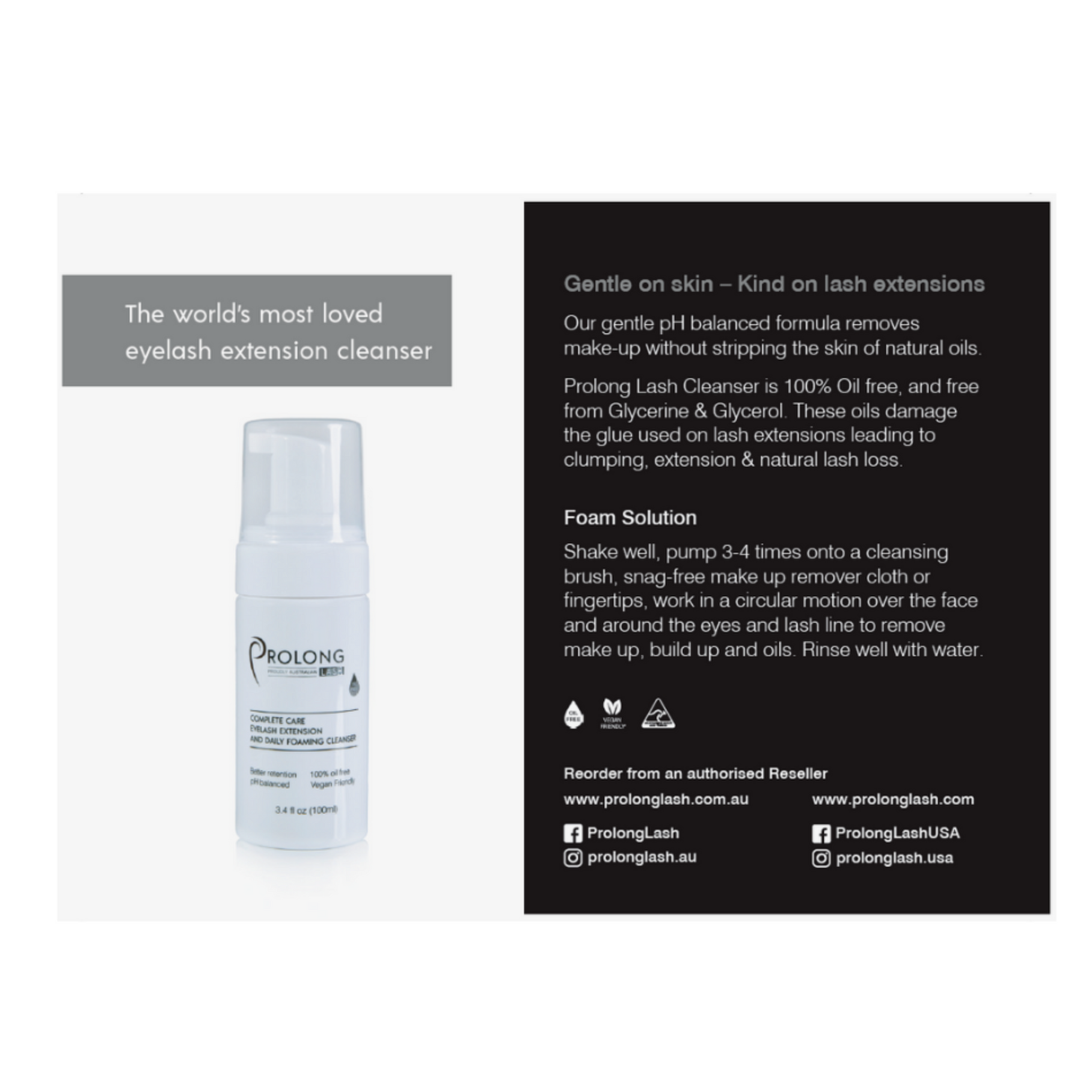 Client Aftercare Cards - Foaming Cleanser x 5 Cards
