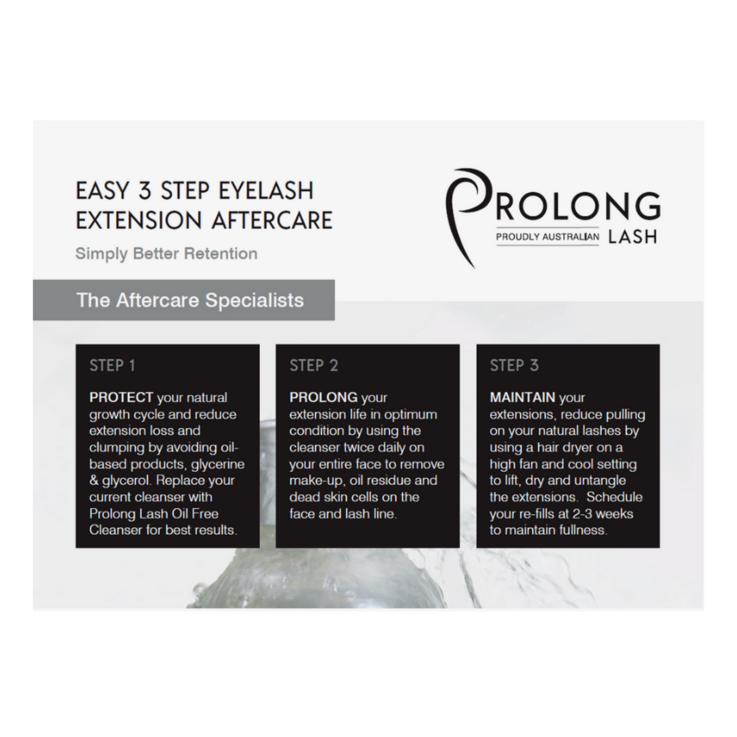 Client Aftercare Cards - Foaming Cleanser x 5 Cards